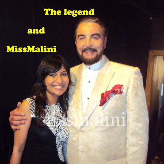 MissMalini with Kabir Bedi backstage after the show