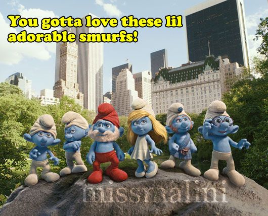 The Smurfs arrive in NYC