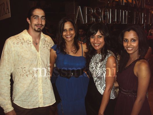 Adam Bedi with wife Nisha Harale Bedi, MissMalini and Nikita Harale