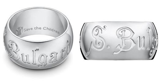 "Save the Children" ring in sterling silver