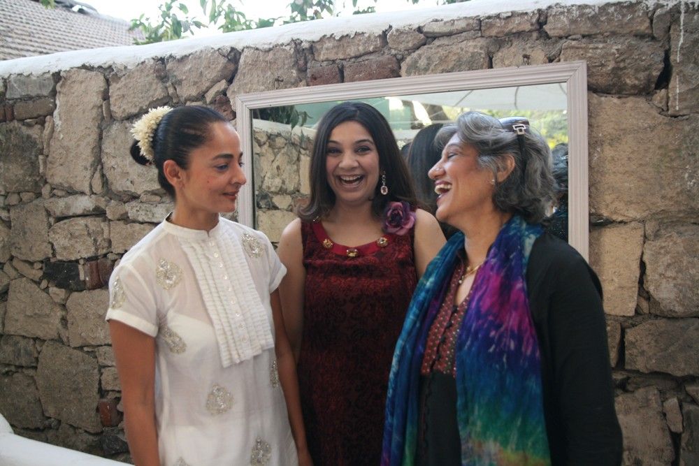 Sabina Chopra, Larra Shah and Dolly Thakore
