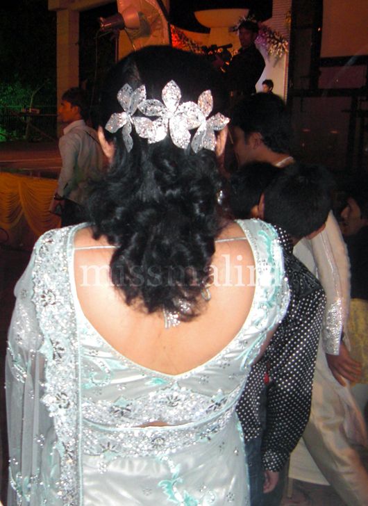 At the Sangeet -  Bold Hair pieces