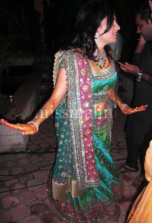 At the Sangeet -  the bride Natasha practicing her steps