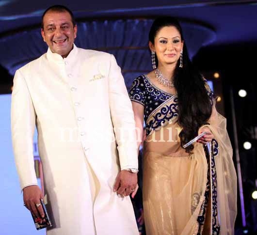 Sanjay Dutt with wife, Manyata