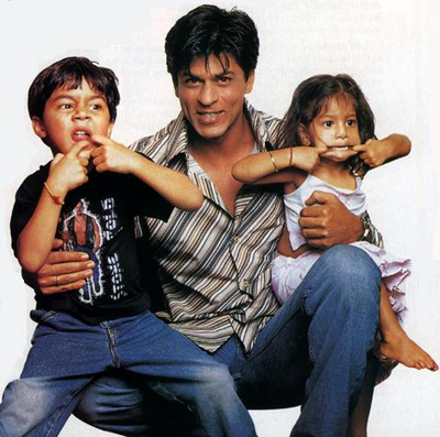 Aryaan, Shah Rukh and Suhana Khan