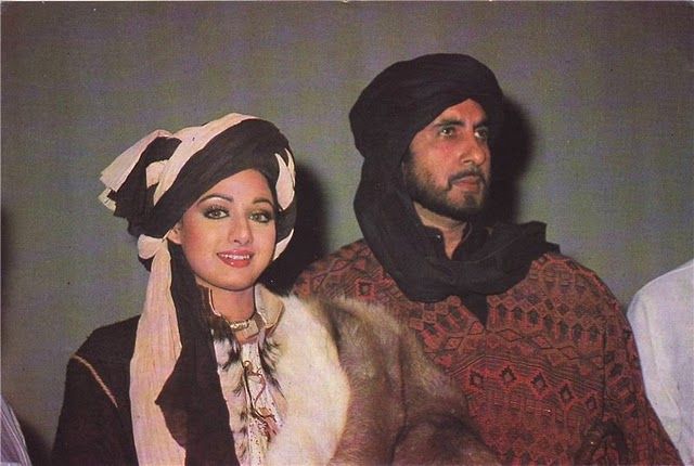 Sridevi and Amitabh Bachchan in Khuda Gawah
