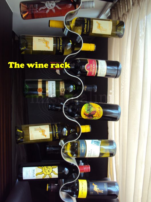 We liked the wine rack