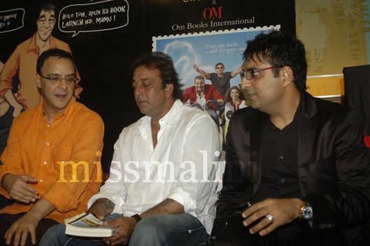 Vidhu Vinod Chopra, Sanjay Dutt and Ajay Mago