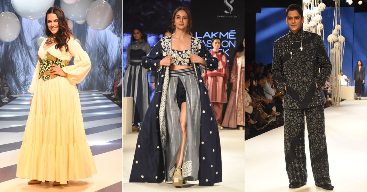 Lakmé Fashion Week x FDCI Day 1: Neha Dhupia, Rakul Preet Singh & Vijay Verma Walk The Ramp As Showstoppers
