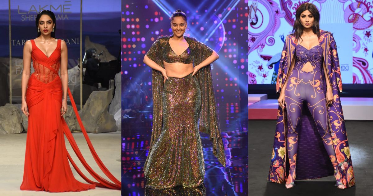 Lakmé Fashion Week x FDCI Day 2: Sobhita Dhulipala, Sonakshi Sinha, Shilpa Shetty Bedazzled On The Runway