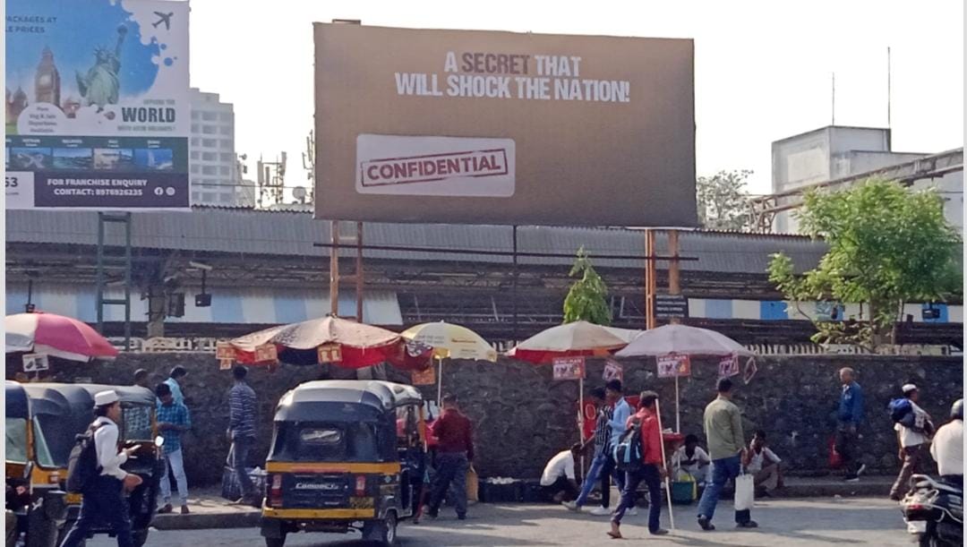 Mysterious Hoardings With Bold Messages About A Secret Shocking The Nation Popping Up All Over The City