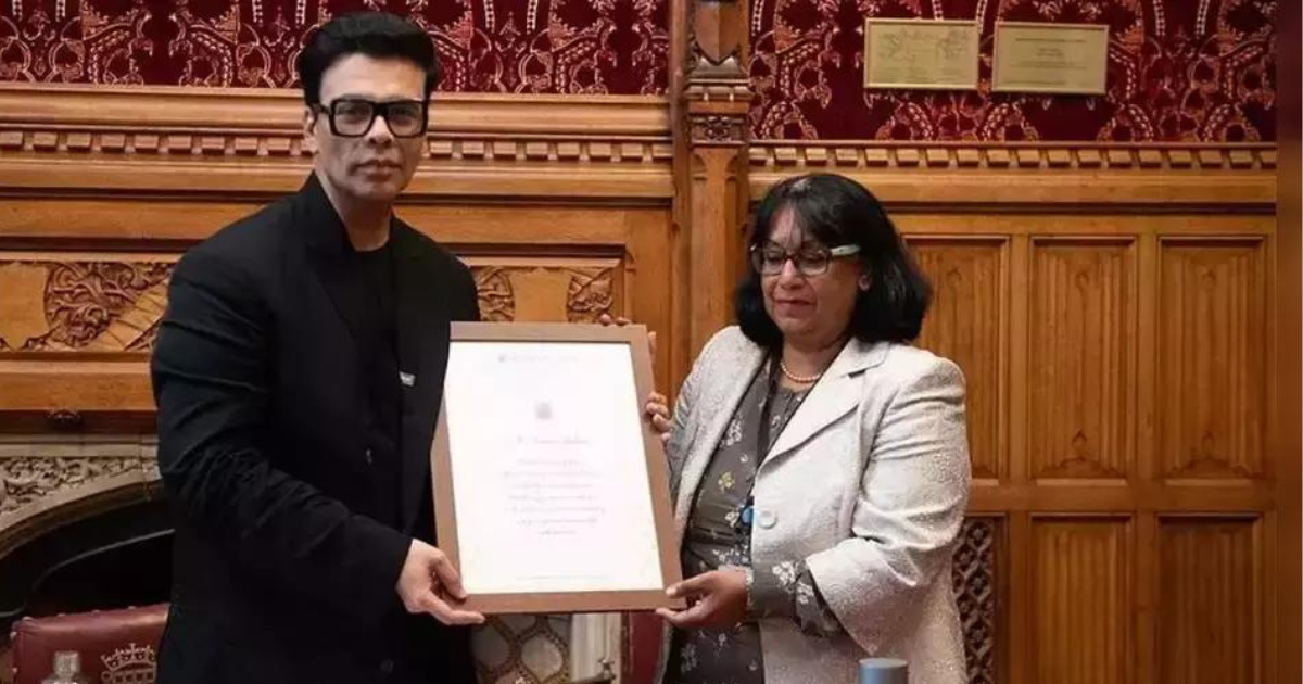 Karan Johar Pens Down Emotions Of Joy As UK Parliament Honors Him