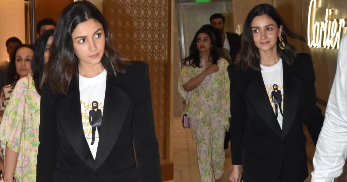 Alia Bhatt’s Ranbir Kapoor T-Shirt In ‘Animal’ Avatar At The Premier Is Absolute Couple Goals!