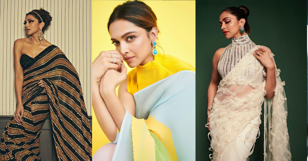 5 Deepika Padukone Saree Looks That Scream Wedding Fashion Inspiration