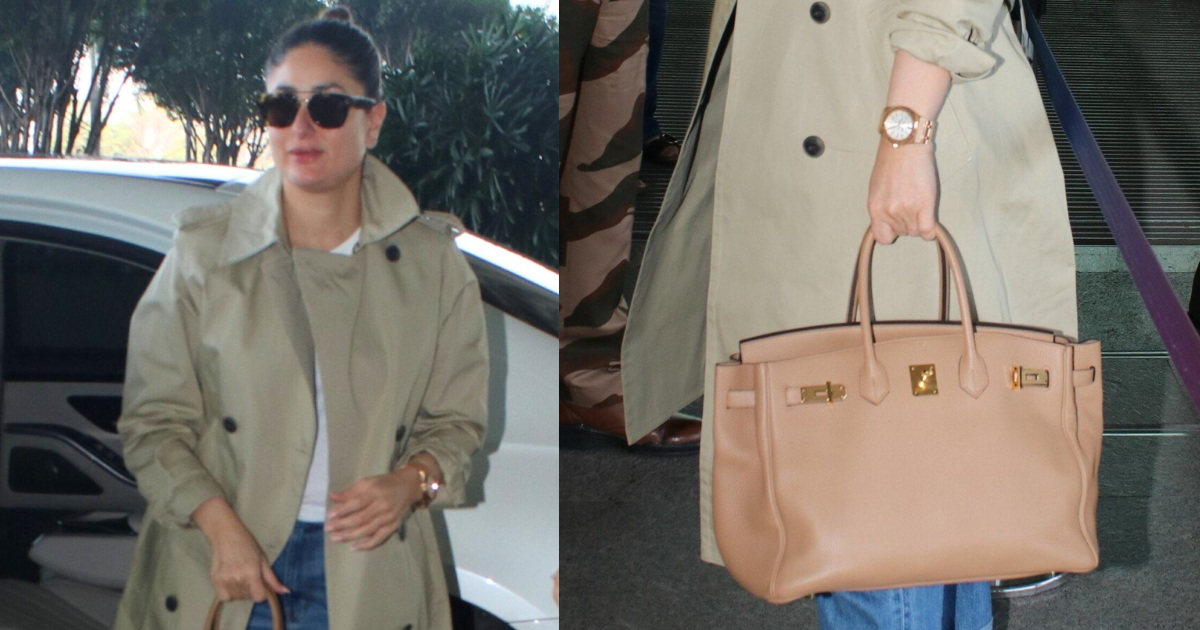 VIDEO: Kareena Kapoor Khan Rocks Airport Look In Rs 15 Lakhs Earthy-Toned Beige Bag