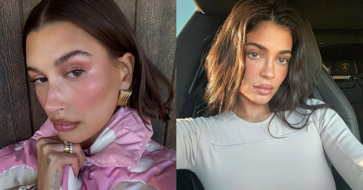 Kylie Jenner, Hailey Bieber Inspired Glazed Blush Makeup Look For Valentine’s Day 2024