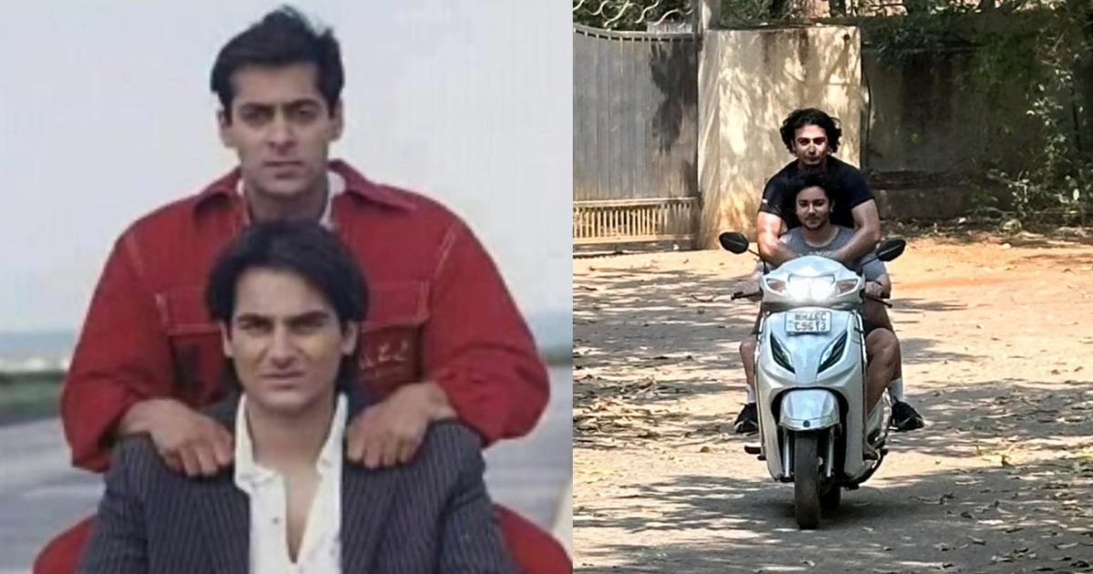 Salman Khan’s Nephew Arhaan-Nirvaan Recreate His ‘Hello Brother’ Motorcycle Scene, Pics Go Viral