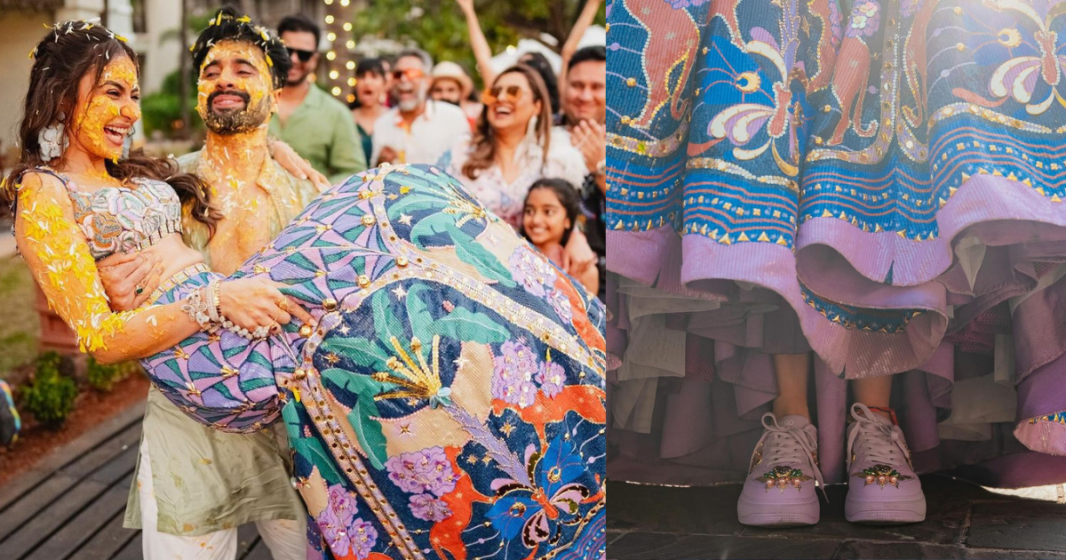 Rakul Preet Singh’s Haldi Outfit: Actress Rocks Bohemian Lehenga Choli With Trendy Sneakers