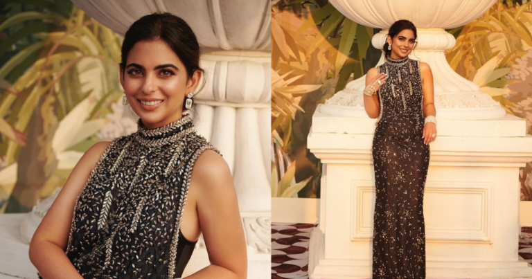 Isha Ambani’s Rhinestone-Studded Black Gown At Anant Ambani-Radhika Merchant Pre-Wedding Function Is Marvelous!
