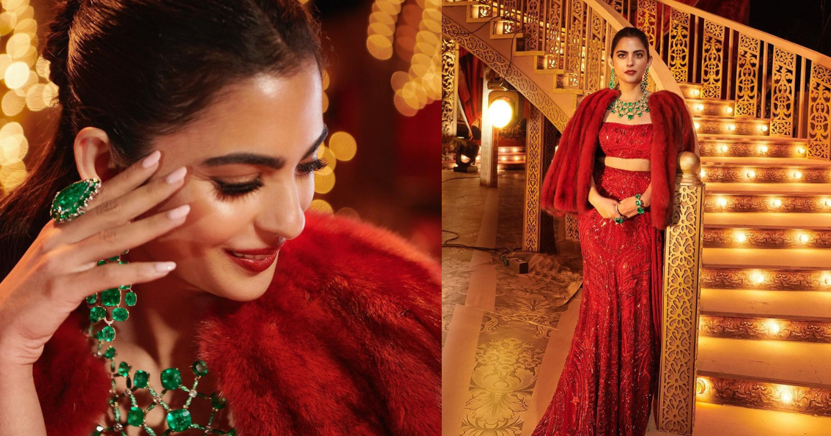 Isha Ambani In Shimmery Red Lehenga At Anant Ambani-Radhika Merchant’s Pre-Wedding Looks Elegantly Chic
