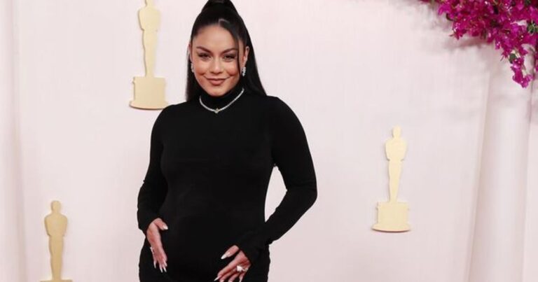 Vanessa Hudgens Pregnant! Flaunts Baby Bump At The Oscar Red Carpet