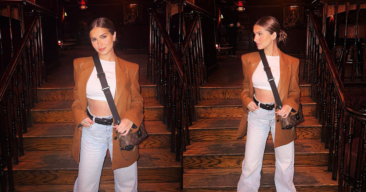 Tara Sutaria’s Brown Bag Worth Rs 3.22 Lakhs Paired With Leather Jacket, Denims Is Semi-Formal Look Done Right!