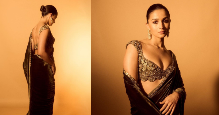 Alia Bhatt’s Saree Featuring A Backless Blouse Is An OOTN To Try Out