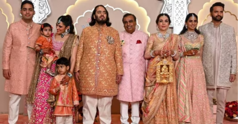 VIDEO: Isha Ambani, Nita Ambani, Mukesh Ambani Make A Grand Entry For Anant Ambani, Radhika Merchant’s Lagna Vidhi Ceremony