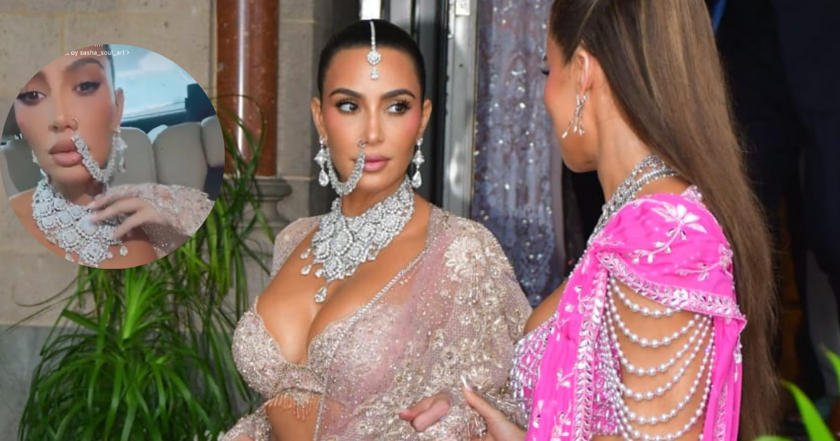 Video: Kim Kardashian Enchants In Tarun Tahiliani Outfit For Anant Ambani, Radhika Merchant’s Shubh Aashirwad Ceremony